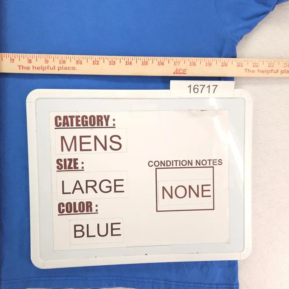 Columbia Short Sleeve Crew Neck Graphic T Shirt Mens Size Large L Blue - Picture 7 of 9